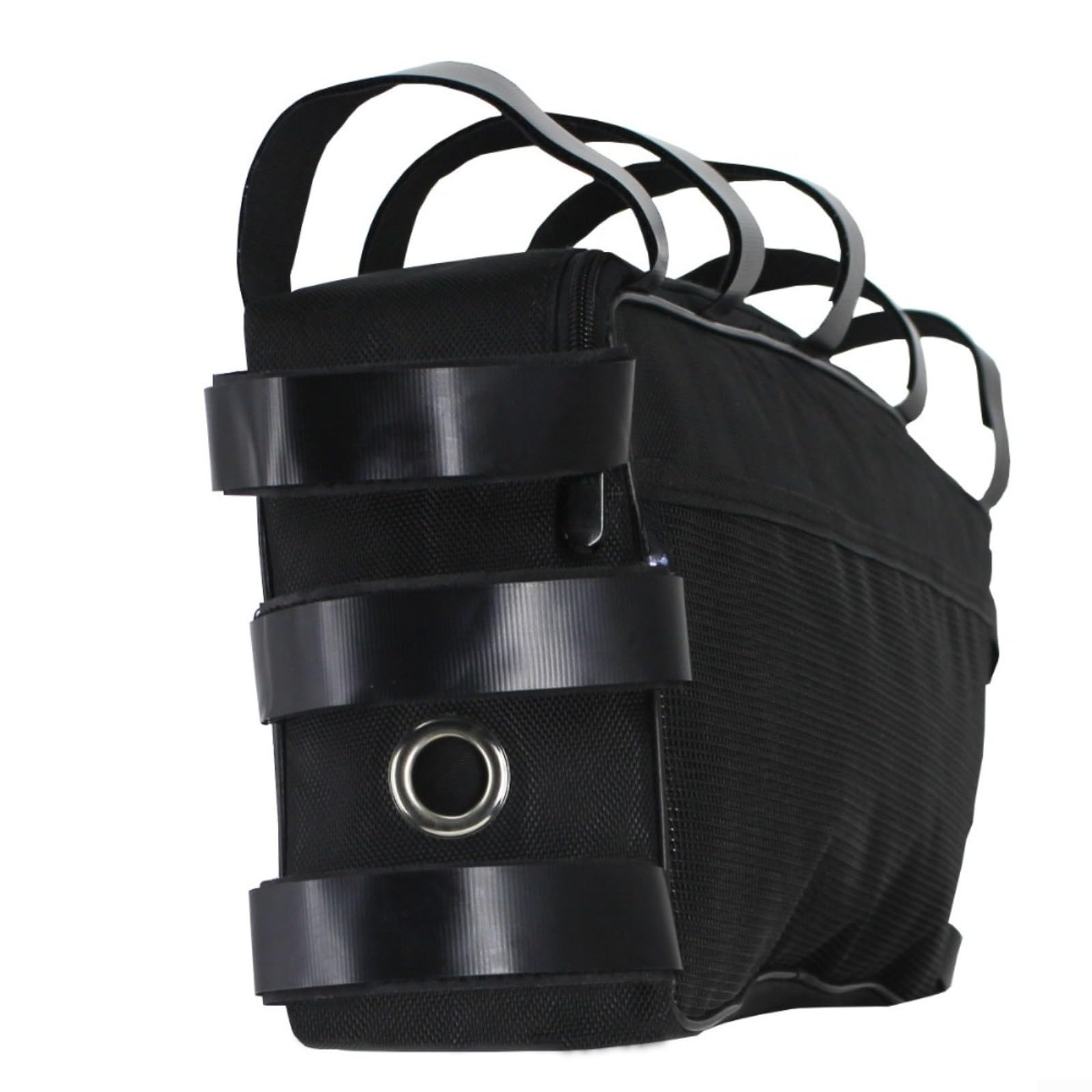 Borsa triangolare per mountain bike ed e-bike, custodia in nylon resistente con porta per cavo batteria, resistente alle intemperie, telaio da ciclismo per pendolarismo