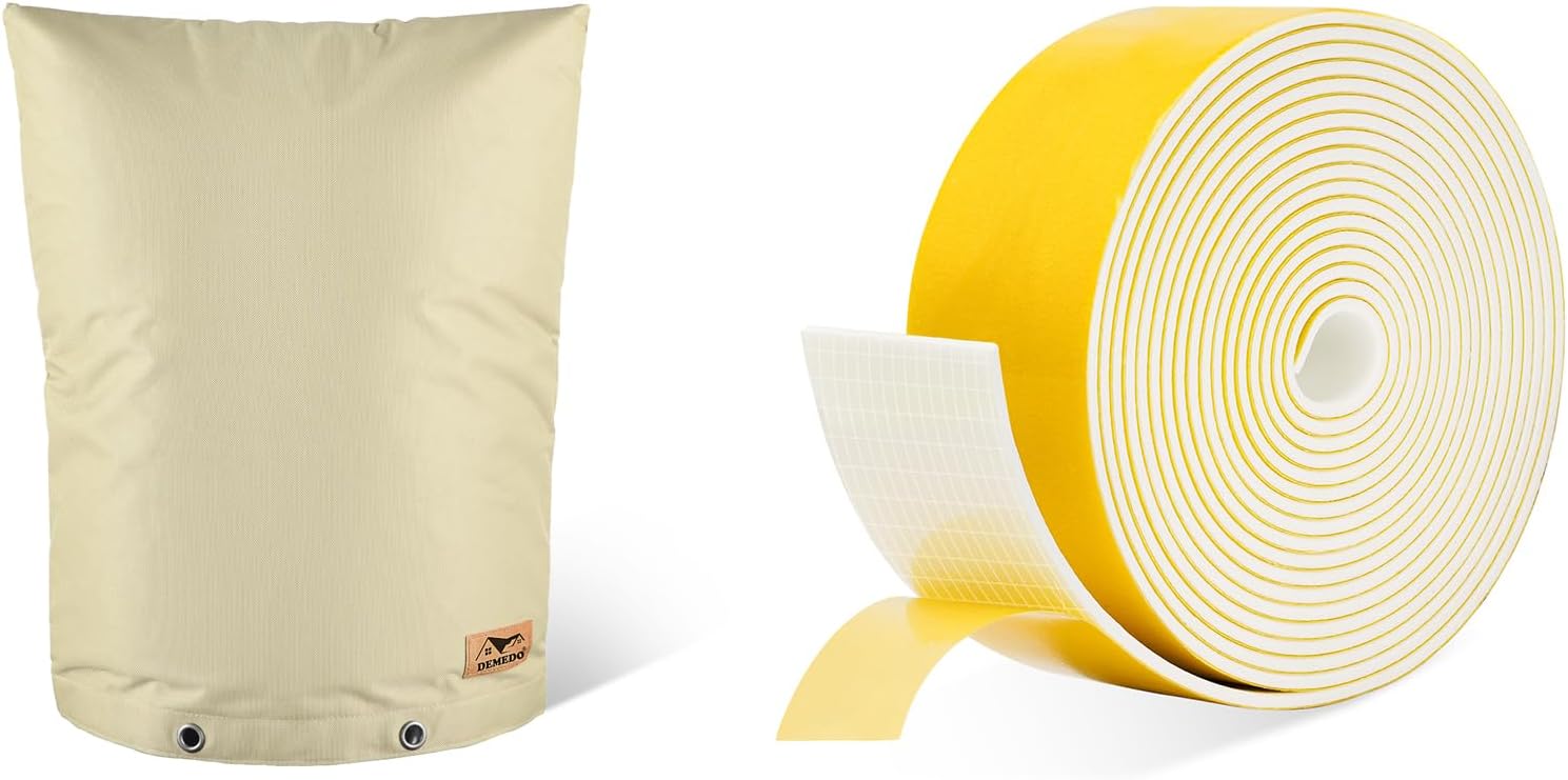 Backflow Preventer Insulation Cover Bundle with Pipe Insulation Tape