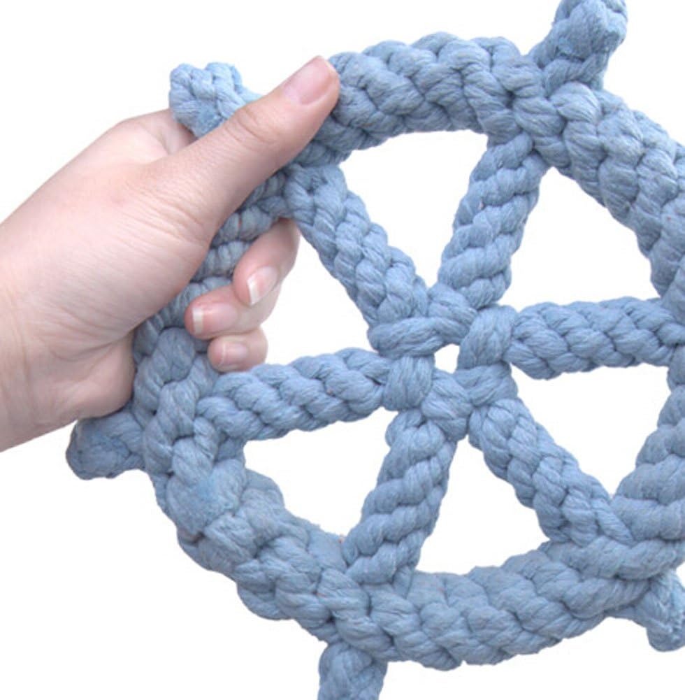 PANDA SUPERSTORE Knot Rope Ball Chew Dog Puppy Toy Pet Chew Toy Cute Rudder