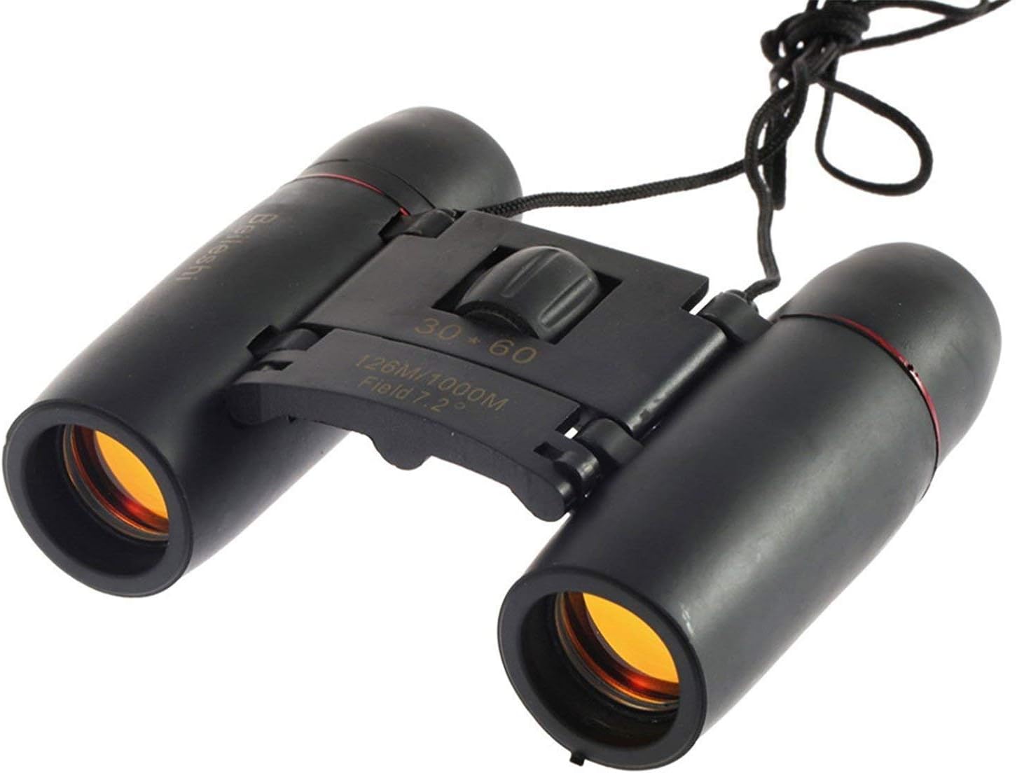MOHAK Professional Lightweight Pocket Size HD Binocular Telescope Folding 30x60 Zoom Lens for Sports, Hunting, Camping (Black)