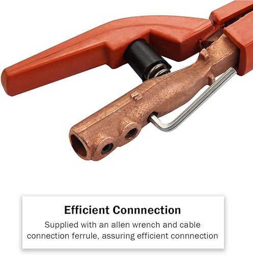 Miniatura 3 de Reboot Soporte de electrodo de soldadura 300AMP Cobre Heavy Duty Jaw Holding Alicates Abrazadera de electrodo de máquina de soldadura Soldador ARC