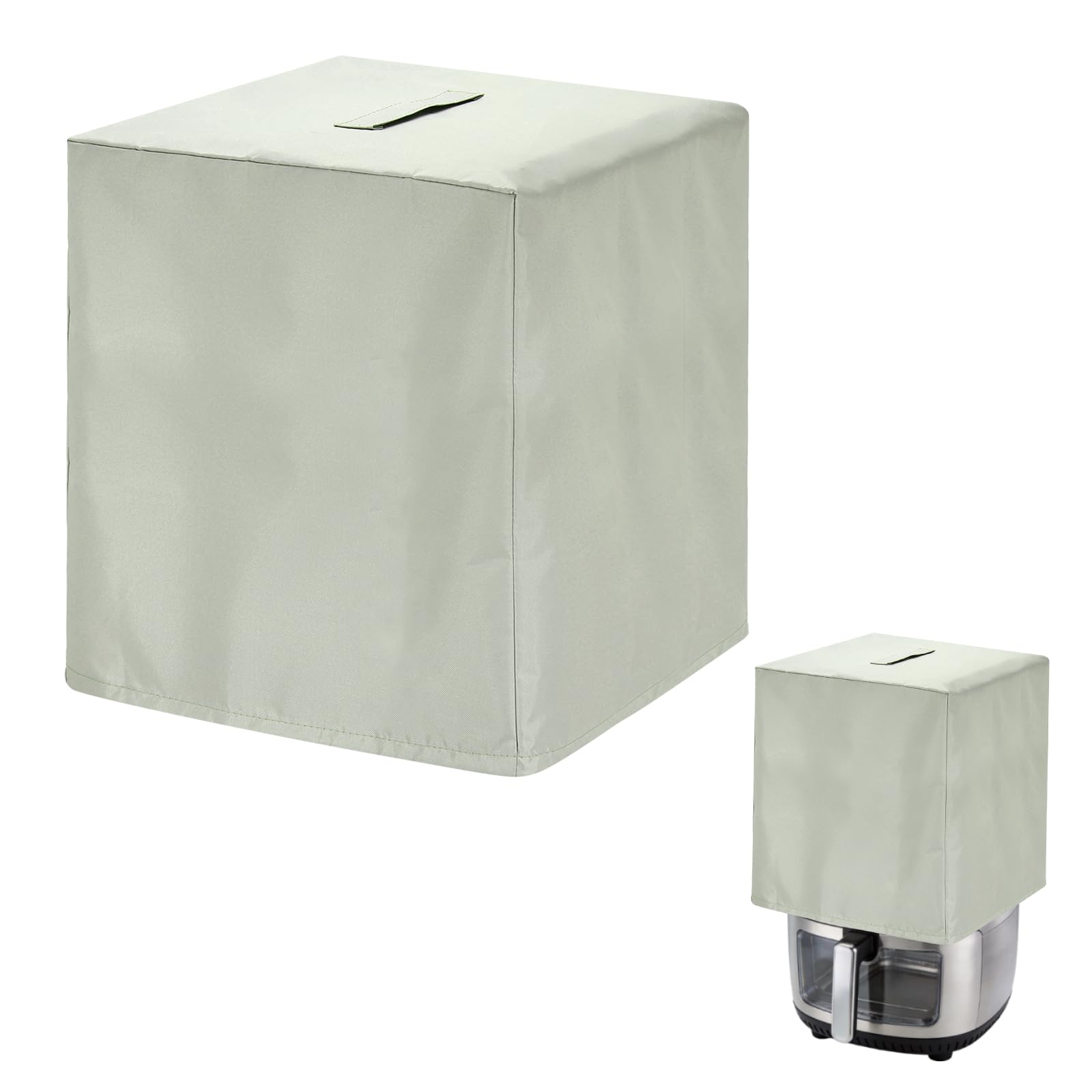 Nexarelle Air Fryer Cover Case 15" x 14" x 16"(LxWxH) - Waterproof Air Fryer Dust Cover Kitchen Appliance Heat-Resistant Dustproof for Rice Cooker/Blender/Coffee Maker, Beige
