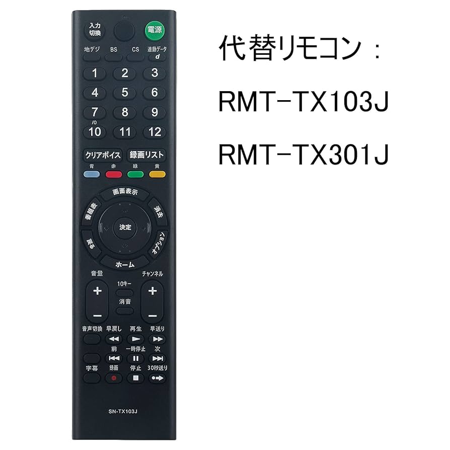 Amazon | PerFascin 代替リモコン FITS FOR RMT-TX103J RMT