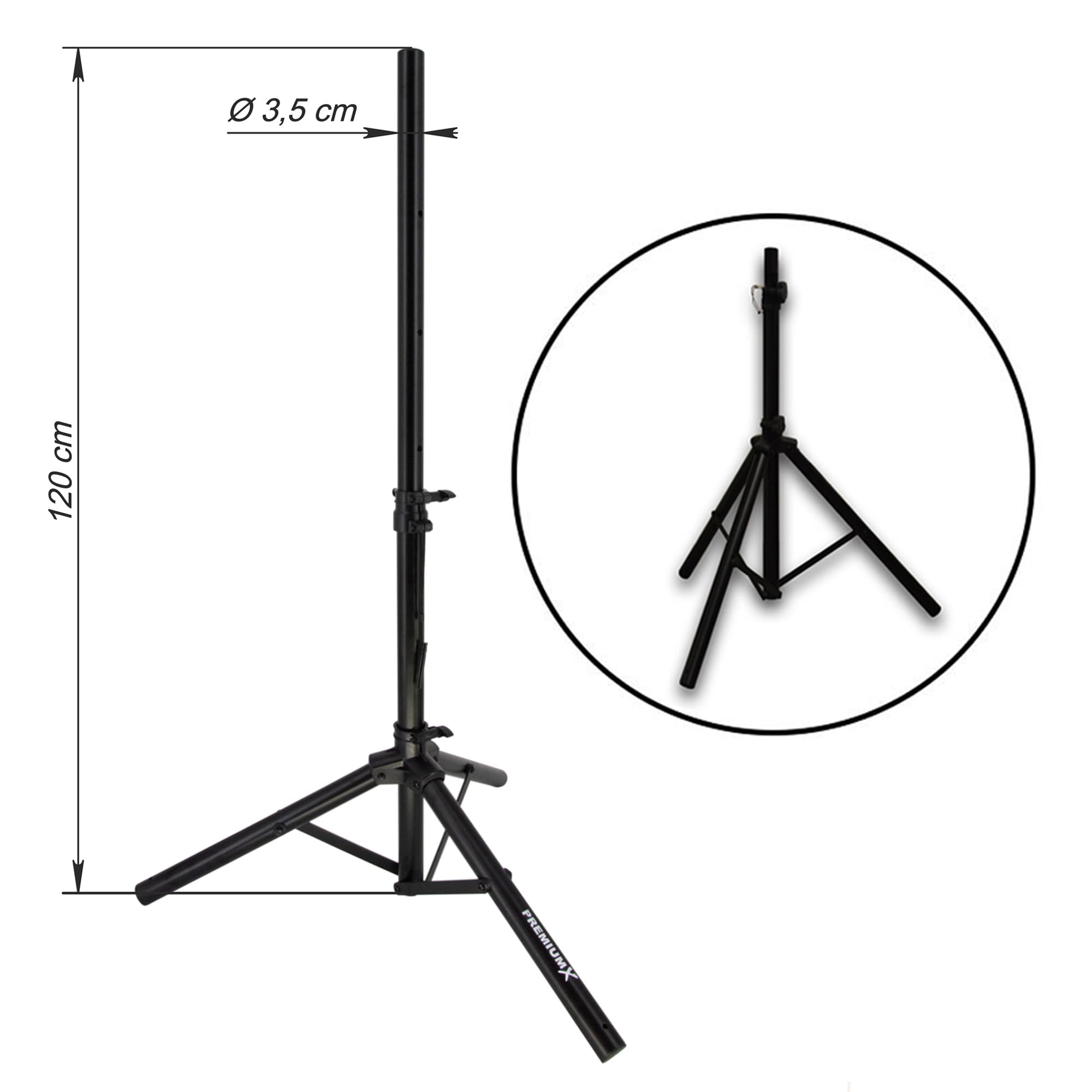 PremiumX Camping Satelliten-Komplettanlage 60cm Antenne Hellgrau SAT Single LNB Dreibein-Stativ TV Kabel Sat-Receiver HDMI-Kabel
