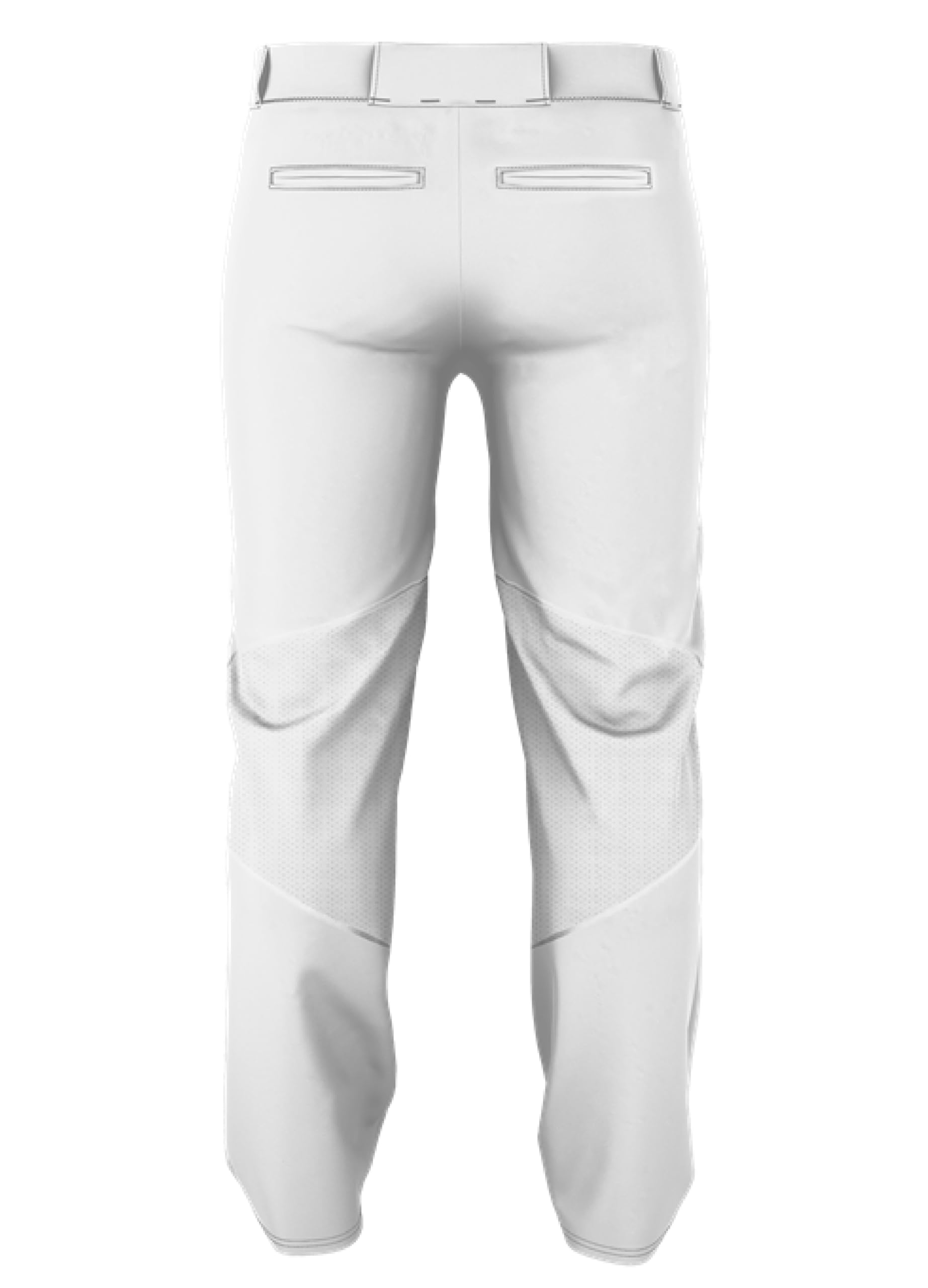 Alleson Athletic Men's Crush Premier Baseball Pant, White, XL