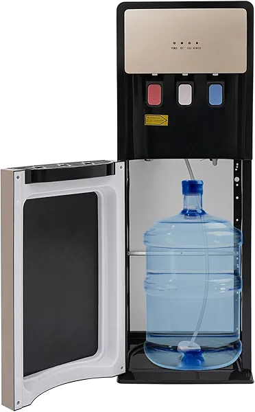 Bottom Loading Water Cooler Dispenser, 20L/5.28 Gallon Hot & Cold Standing Water Dispenser with 3 Temperature Settings of Hot, Cold and Room Water, for Home Office Use
