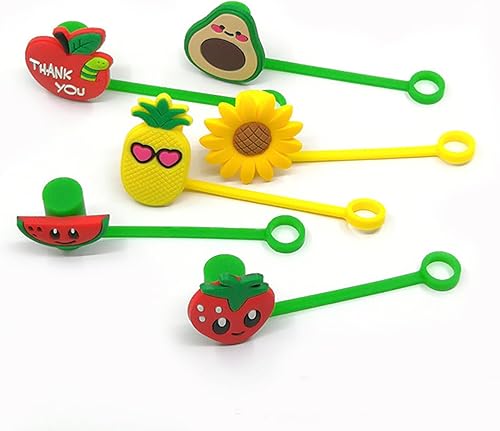 Miniatura 7 de Funda de popote reutilizable para popote de 7 a 0.354 in, tapa de silicona compatible con vaso Stanley de 30 y 40 onzas, puntas de popote a prueba