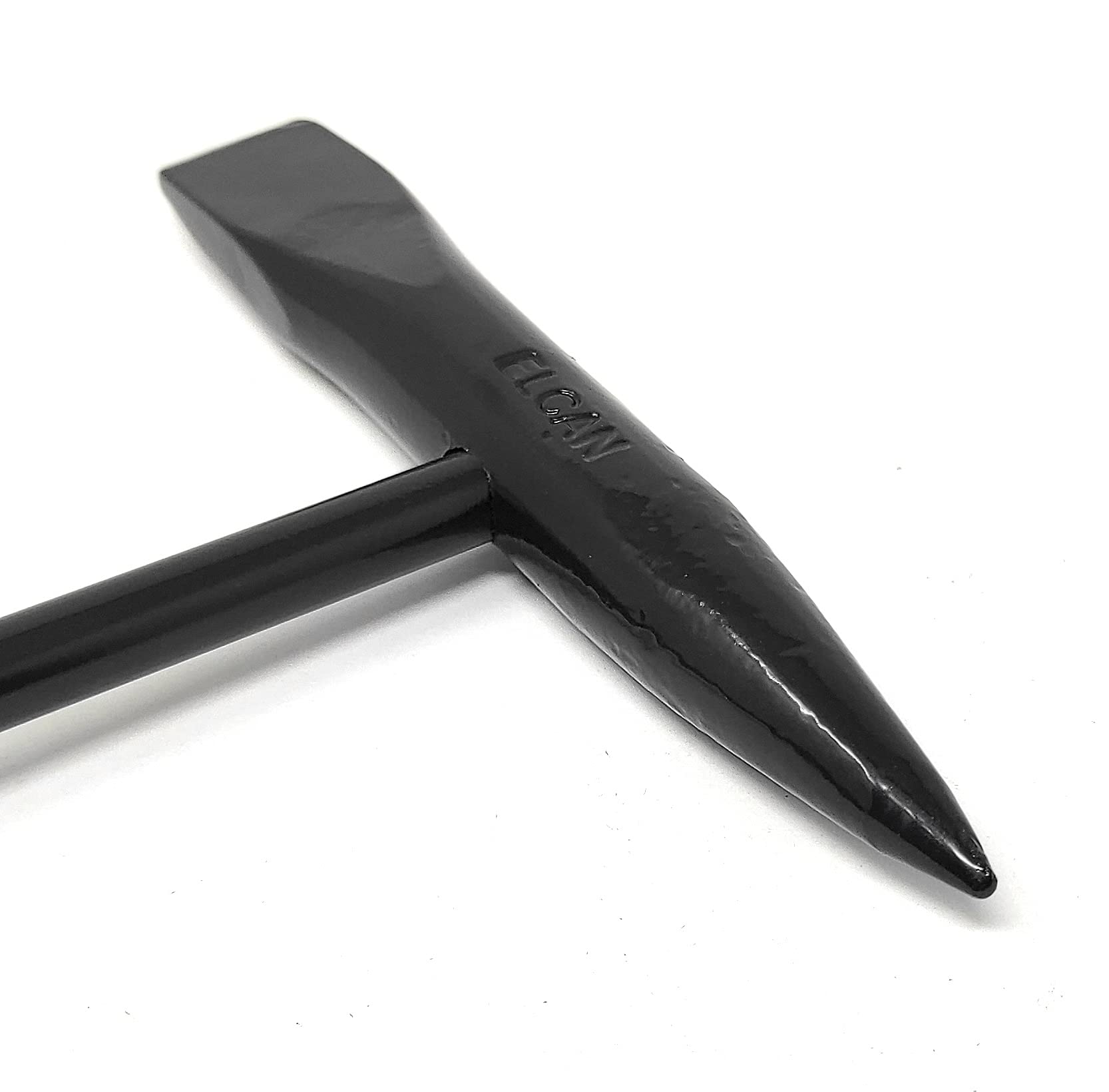 ELCAN Fresa professionale da 300gr per asportare scorie di saldatura a martello con lato a punta oa scalpello, realizzata interamente in acciaio pieno con trattamento termico