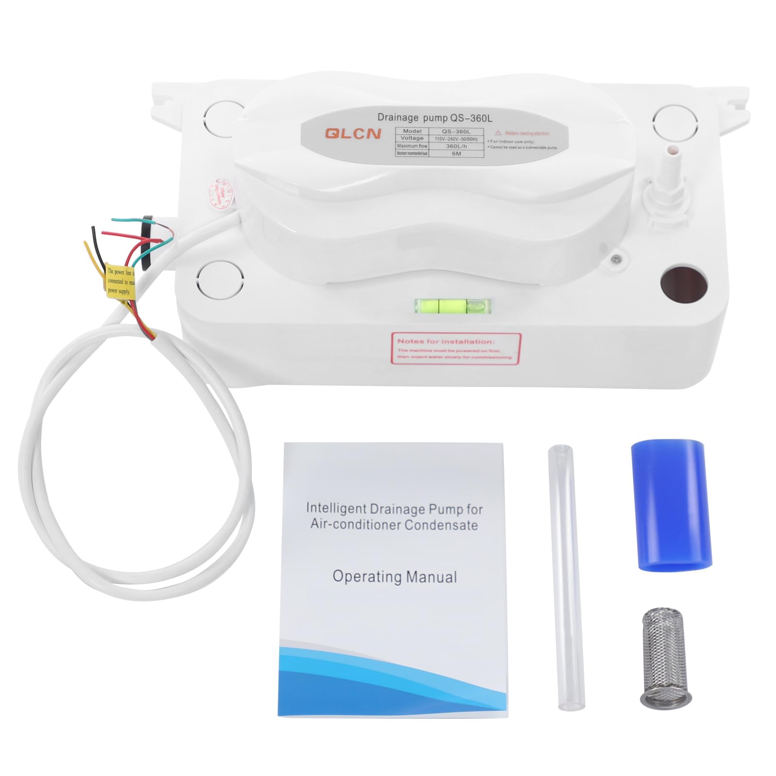 Hochwertige Klimaanlagen Kondensationspumpe, Mit 1800ml Reservoir, 110-240V, 29dB Leise, Kunststoff Weiß, Ideal Für Wohnungen, Büros Und Gewerbliche Nutzung