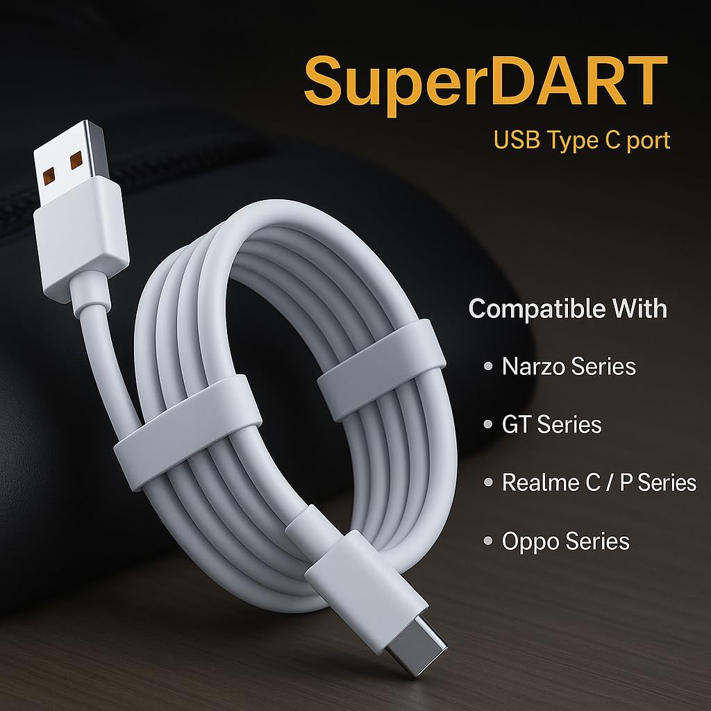 Realme Fast Charging Cable - 65W/80W SuperDart -3