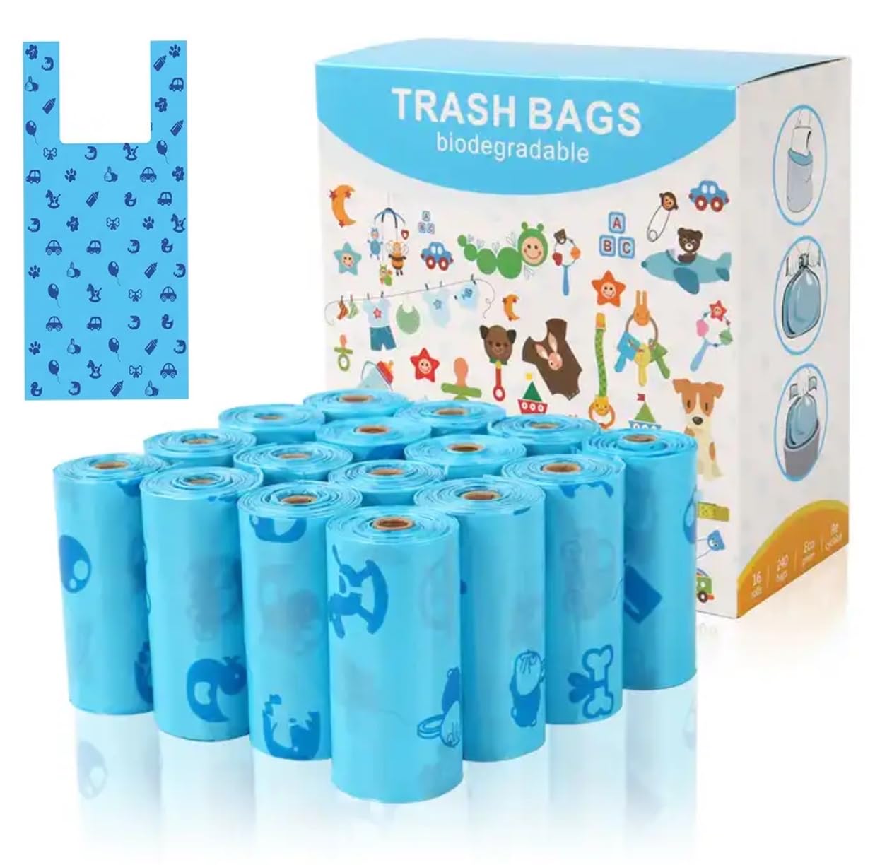 PawLites 100 Pcs Large Pet Plastic Portable Printed Dog Poo Bag Cat Trash Garbage Pet Collection Wear Resistant and Leak Proof Waste Bag Dog Waste Pick Up (B0CJMB5KJL) Amazon Price History, Amazon Price Tracker