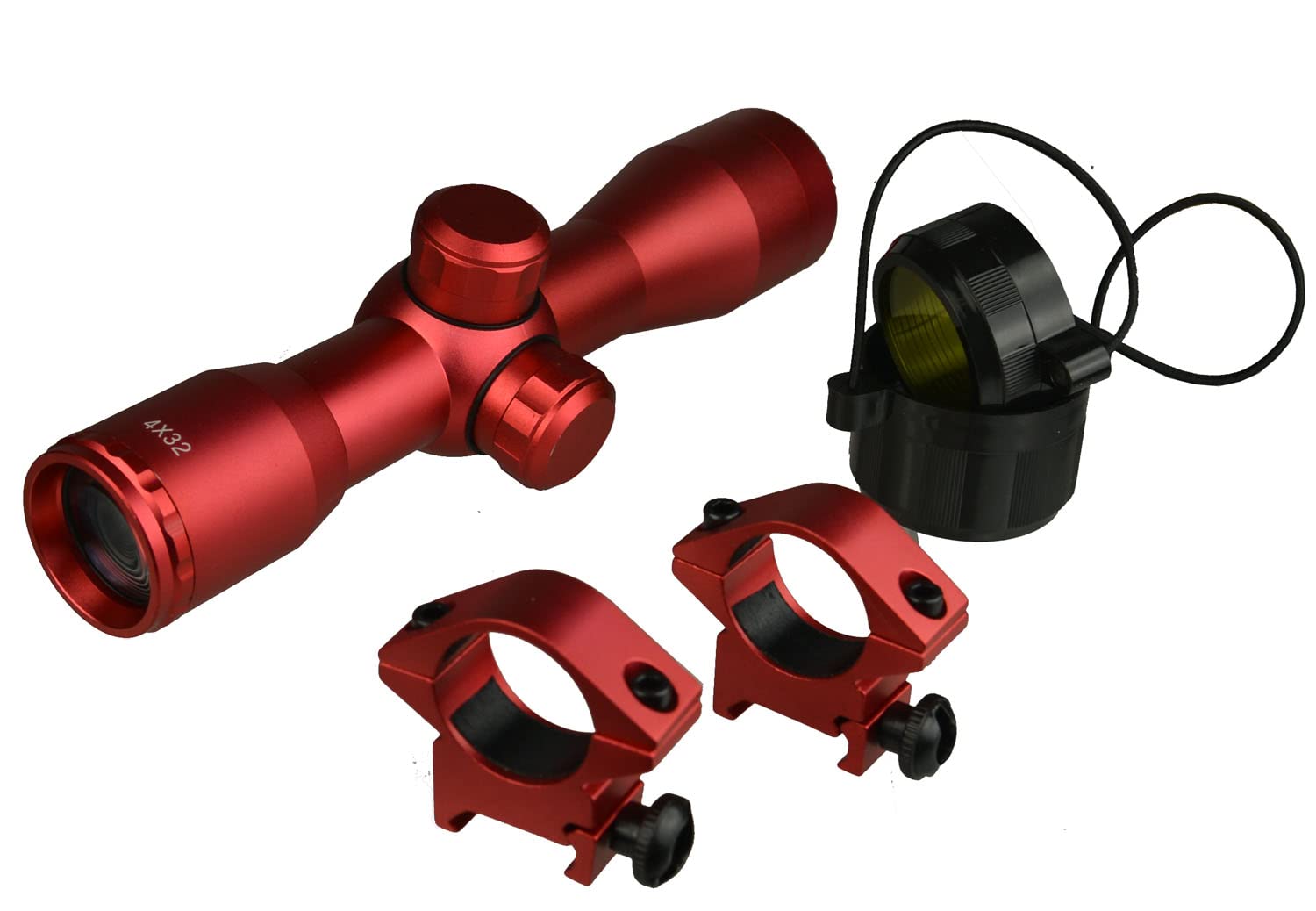 東屋　scope 赤丸　2枚セット Scope Hunting Compact 4x32 Finish Red Anodized TWP : Amazon.com 食器