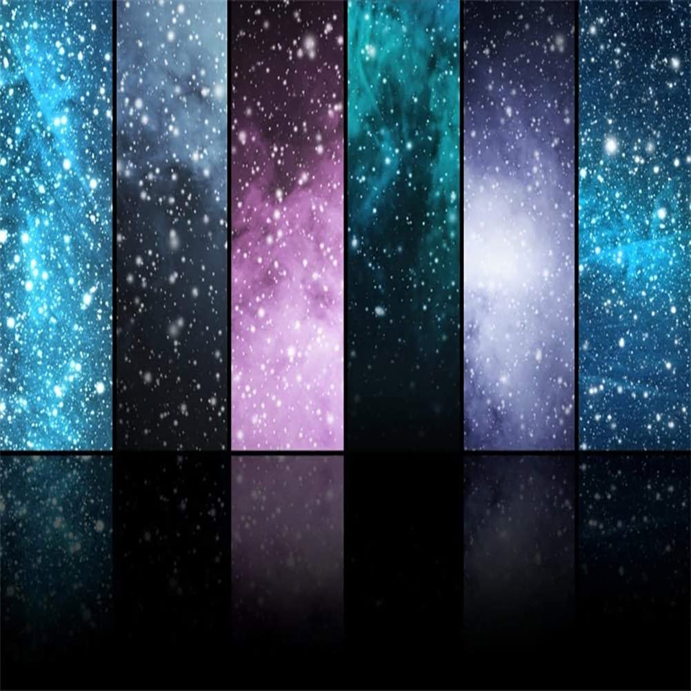 AOFOTO 10x10ft Vinyl Photography Background Universe Stars Constellations Planets Snoflakes Stage Backdrop for Party Adults Portraits Video Display