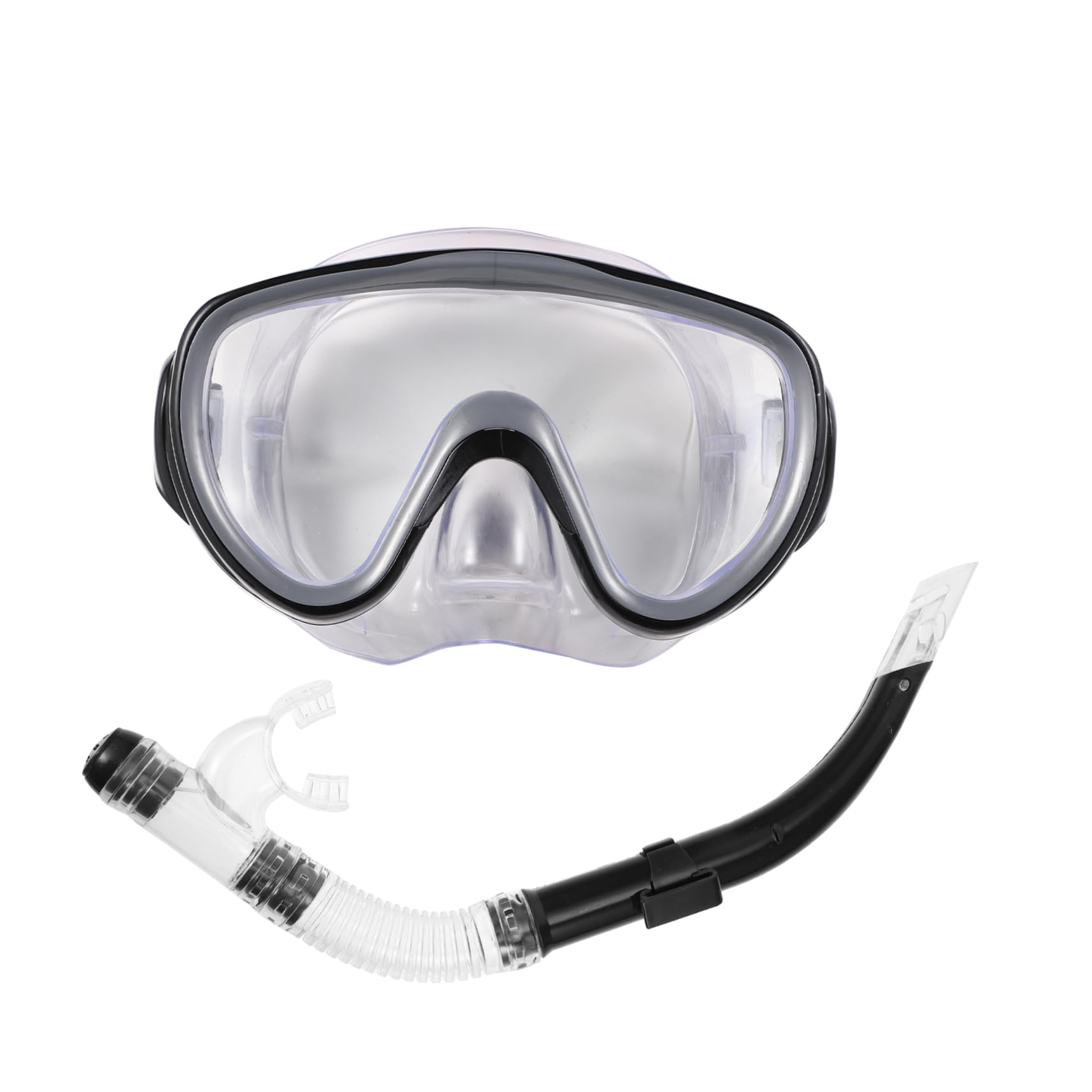 SUPVOX Snorkeling Set Mask Dry Snorkel Set Comfortable Fit Anti-Fog Wide Lens Tempered Glass for Diving Enthusiasts Random