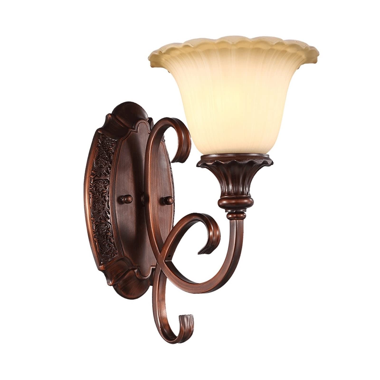 Dxb-shopWall Sconces, European V-intage Wall Light Wall Lamp Iron Wall Sconce Led Living Room Fixtures Lighting Simple Creative Bedroom Light Fixture Restaurant Country Room Art Decor Lumi