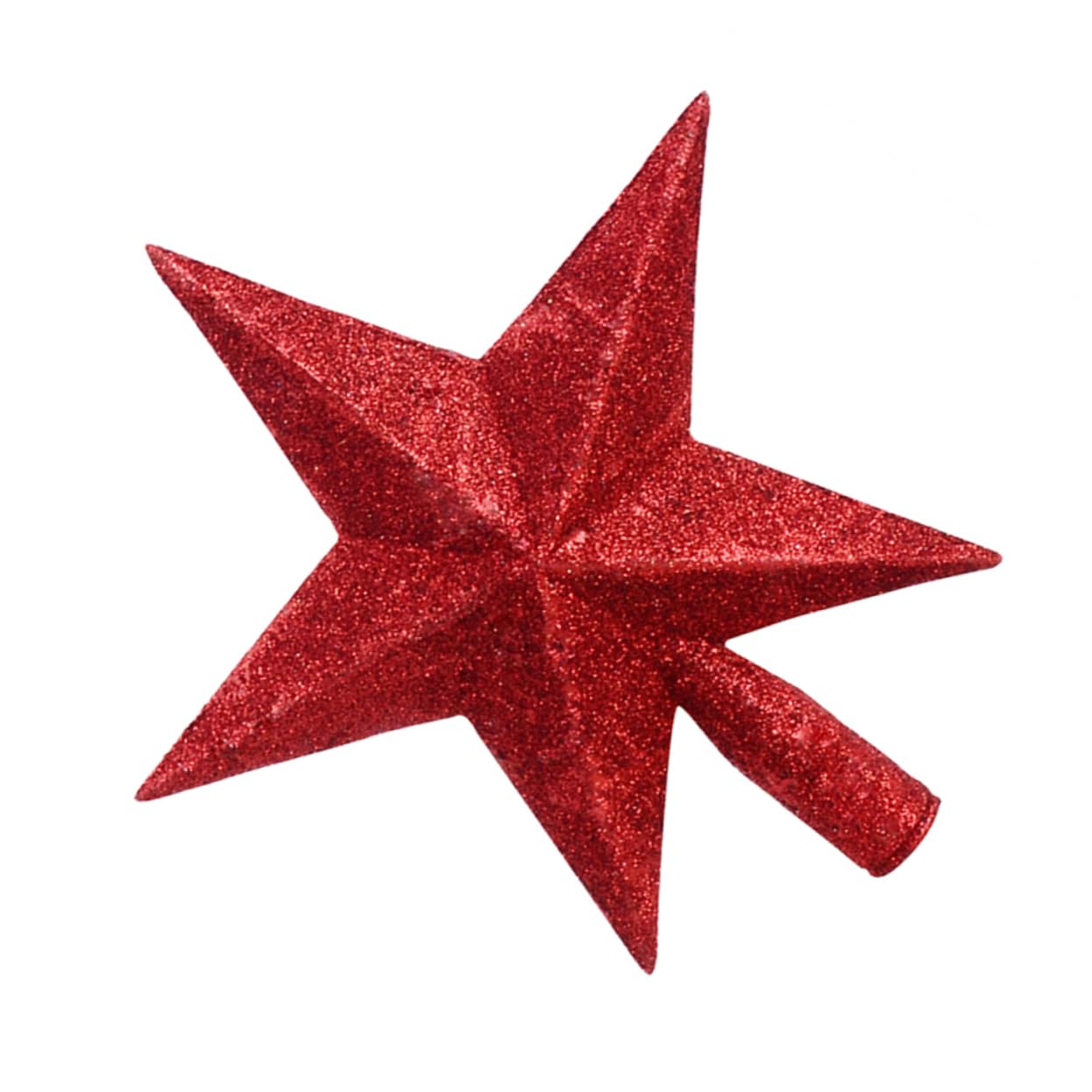 Étoile de Sapin de Noël Ambiance Festive et Design Unique en Plastique 20 Cm Rouge Décoration Créative à Cinq Branches pour Bureau ou Fête de Noël