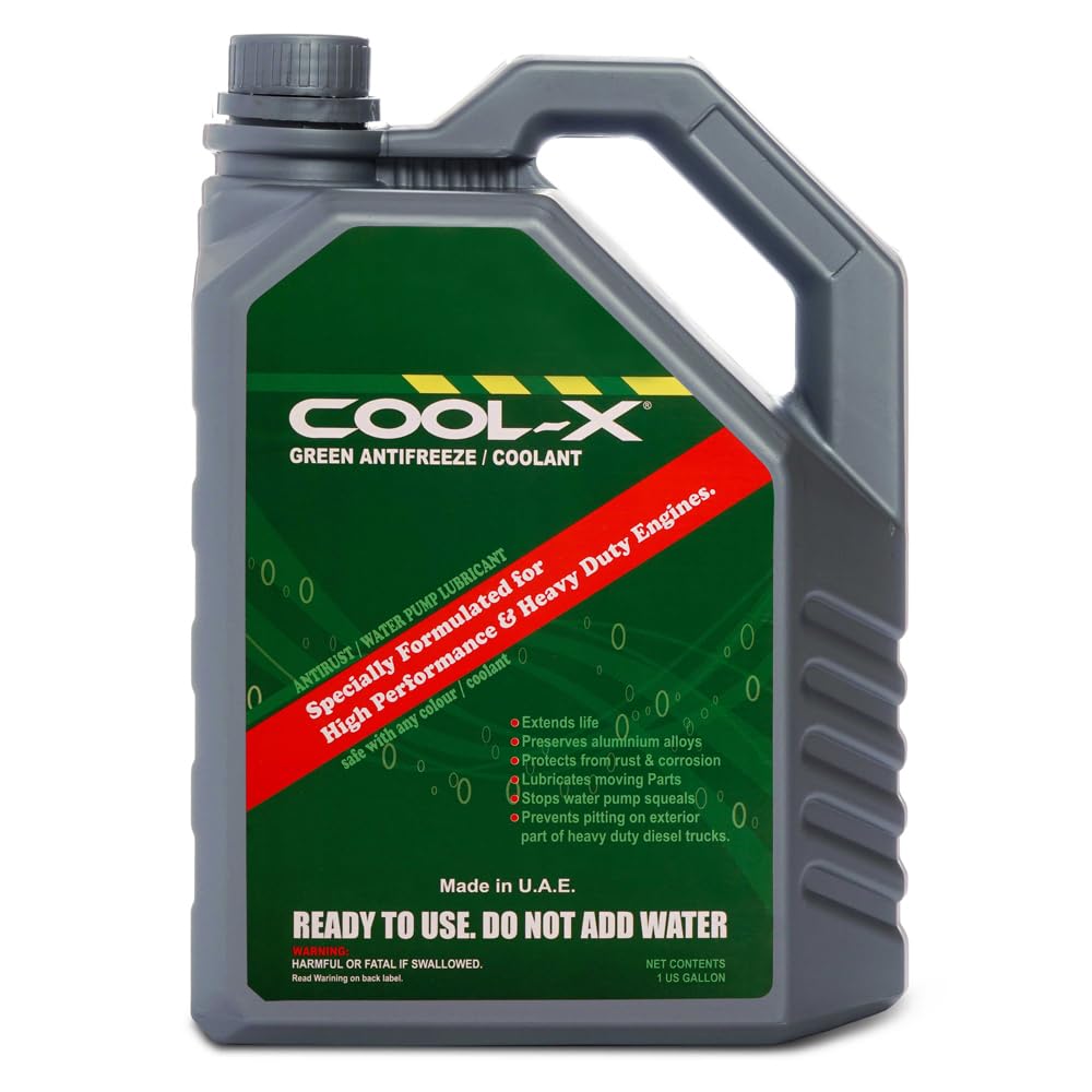 COOL-X Green Antifreeze/Coolant - High-Performance Engine Protection (1 gallon)