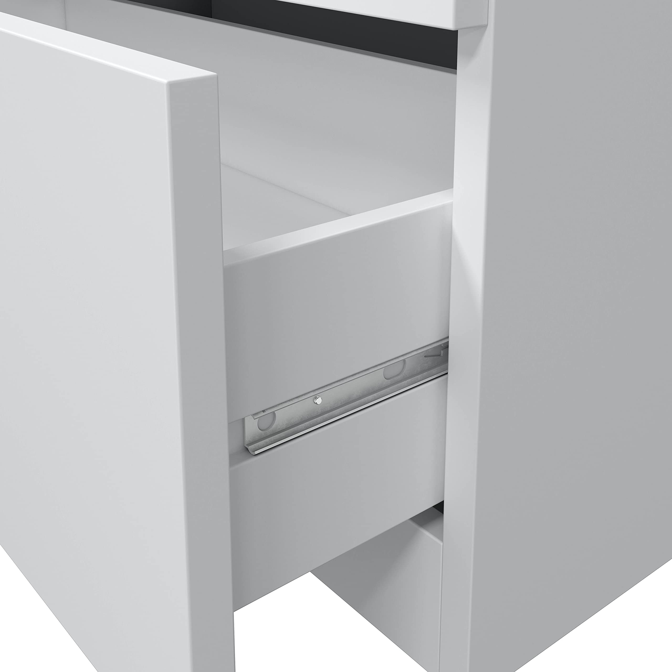 Habitdesign Cómoda 3 Cajones, 80x77x38 (AltoxAnchoxFondo-en cm), Cajonera Dormitorio Color Blanco Artik, Modelo LowCost