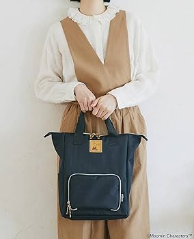 極美品✨レスポートサック　ムーミン　2way　トート　リュック　内側総柄　茶系 ムーミン×レスポートサック | レスポートサック | 大丸札幌店