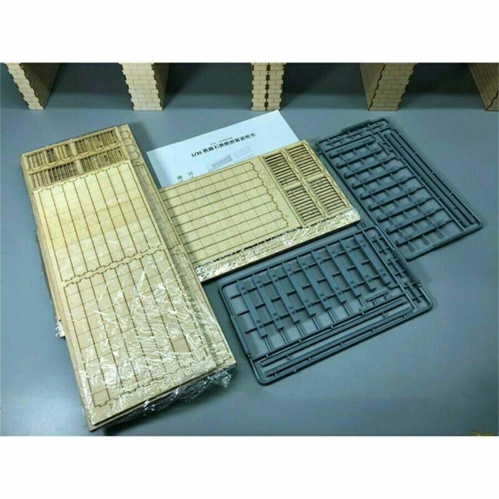 CY716 Zestaw modeli w skali 1/35 do kamiennego mostu łukowego (kompatybilny również z modelem mostu kolejowego 1/87)