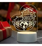 Grandma Birthday Gifts from Granddaughter, Grandma Gifts Acrylic Night Light, Unique Nana Gifts, ...