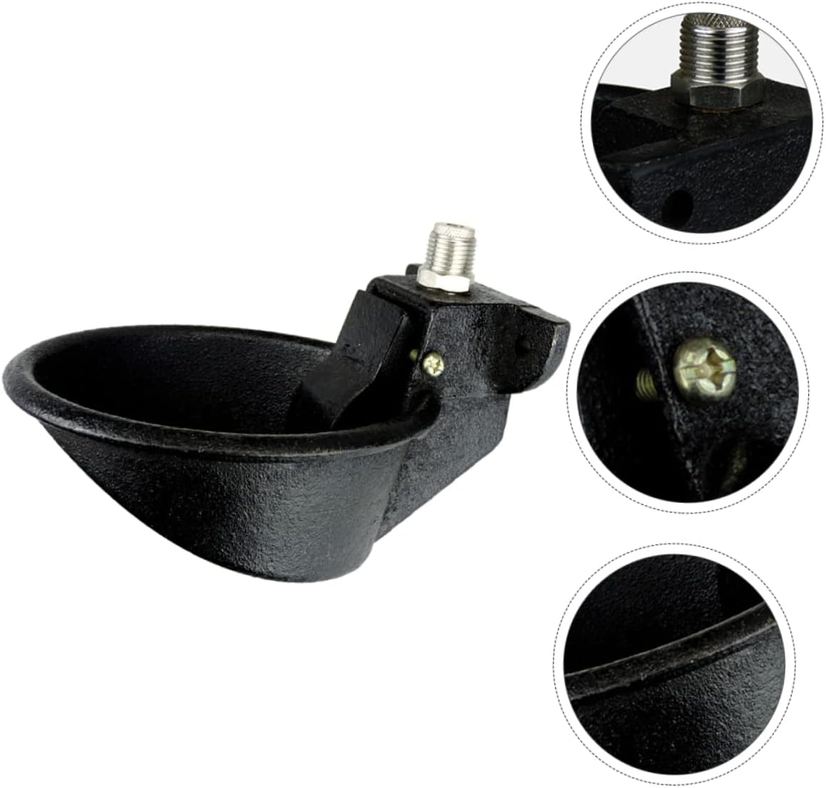 Iron Pig Automatic Water Feeder Bowl Creative Animal Supplies for Home Pigs High-Density Safe Design Convenient Watering Tool Won Overturn Smooth for Easy Cleaning