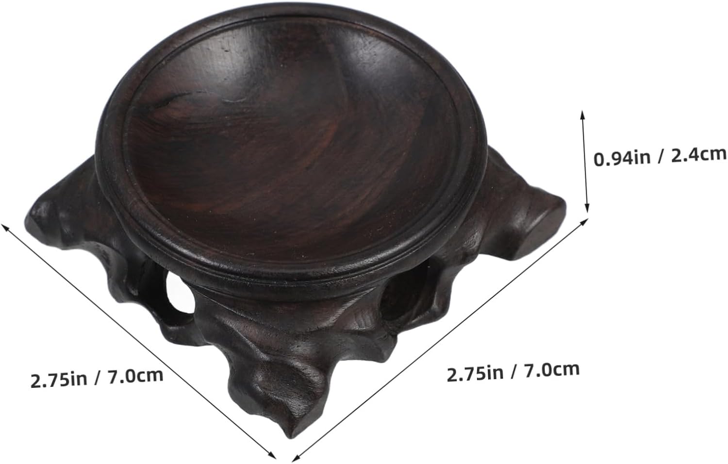 POPETPOP Wooden Display Stand for Crystal Ball Xmas Sculpture Support