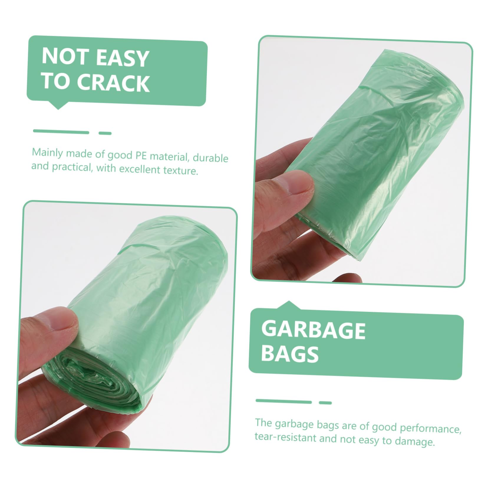 FOMIYES 150pcs Mini Garbage Bag Diaper Trash Bags Dustbin Liner Office Supplies Food Container Food Scrap Small Bags Garbage Bags Pe Trash Bag Trash Can Liners Office Garbage Cans or Green