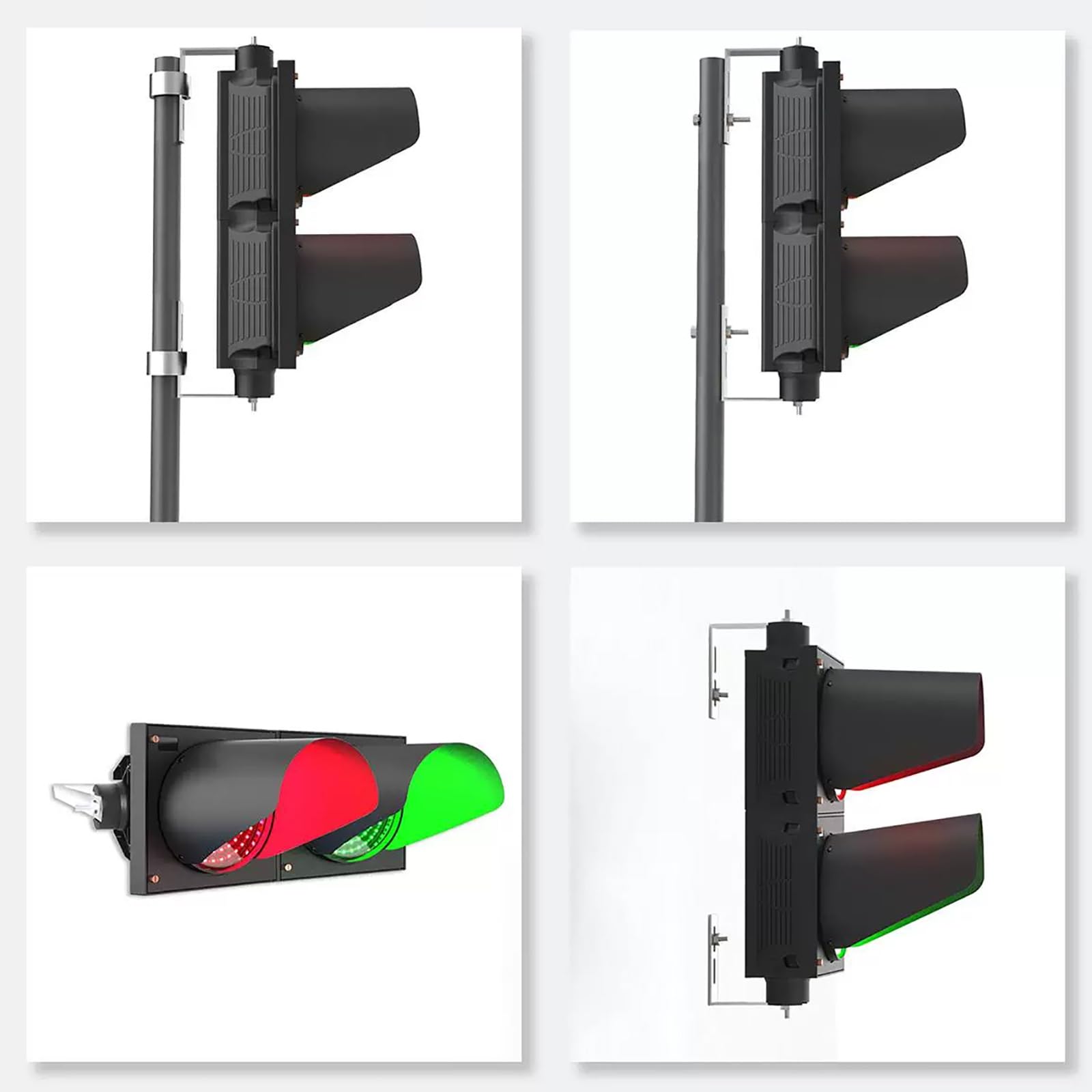 Czerwone Zielone Światło Stop AC100-240V, 200 mm Zdalnie sterowane światło | Zasięg 100 M/1000 M, wodoodporna obudowa PC, do magazynu (sterowanie zdalne 1000 m)