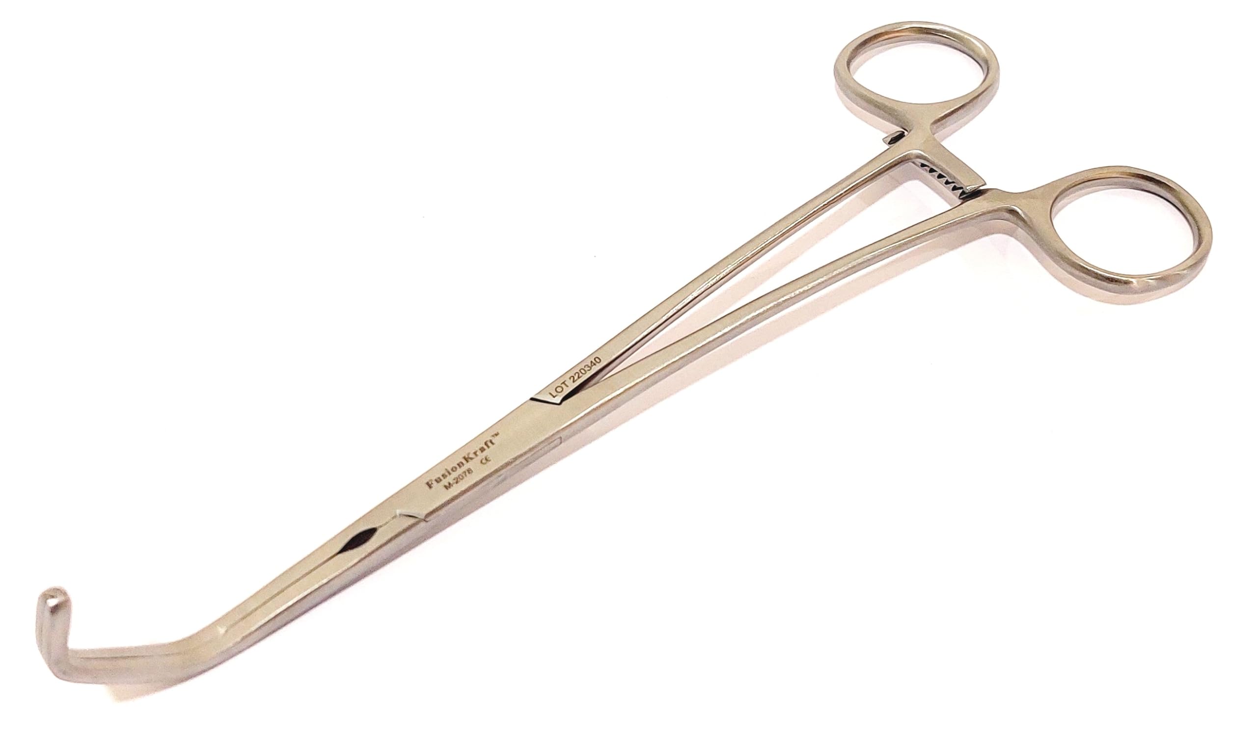 FusionKraft DeBakey-Satinsky Tangential Occlusion Vascular Clamps/Vena Cava Clamp Forceps, Atraumatic Serrations, Angled Shaft, 8" (B0D31X8TKP) Amazon Price History, Amazon Price Tracker