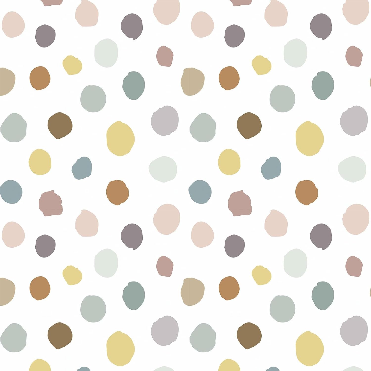 Kids Wallpaper Peel and Stick Colorful Polka Dot Wallpaper 17.5"x120" Self Adhesive Nursery Wall Paper Peel and Stick Renter Friendly Contact Paper for Classroom Nursery Room Living Room