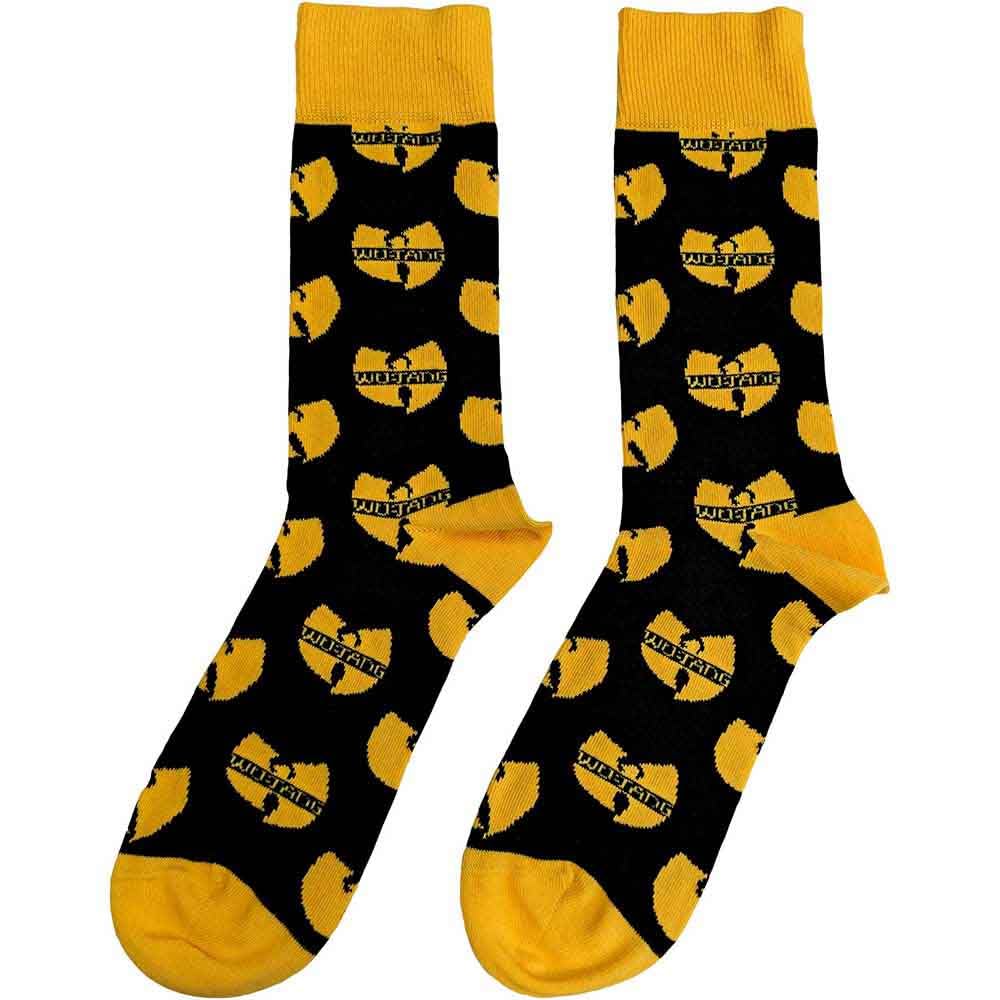 Rock Off officially licensed products Wu-Tang Clan Unisex Ankle Socks: Logo Repeat (Black) (Uk Size 7-11) Size One Size
