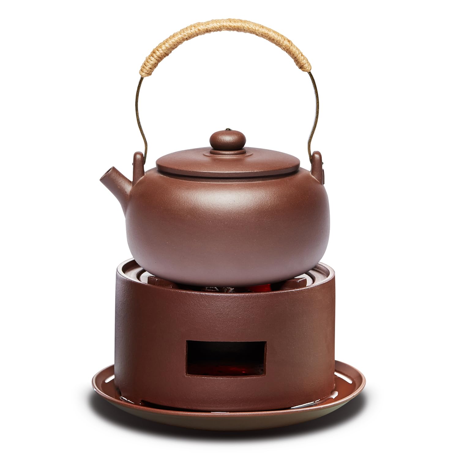 Amazon.co.jp: ポカロティー 炭火炉 炭火コンロ お茶用 囲炉煮茶⁡ 風炉  