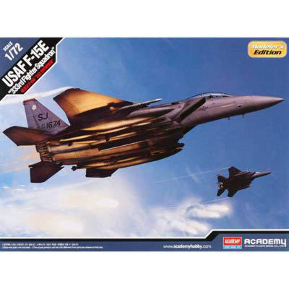 ACADEMY HOBBY MODEL KITS(1/72 F-15E 333rd Fighter Squadron) - 1:72 - Usaf F-15e333th Modellers Edition