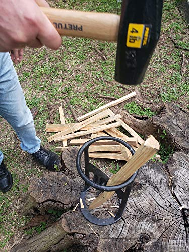 EPOARTIST Kindling Splitter, Firewood Splitter, Cast Iron Wood Splitting Tool, Manual Log Splitter Wedge