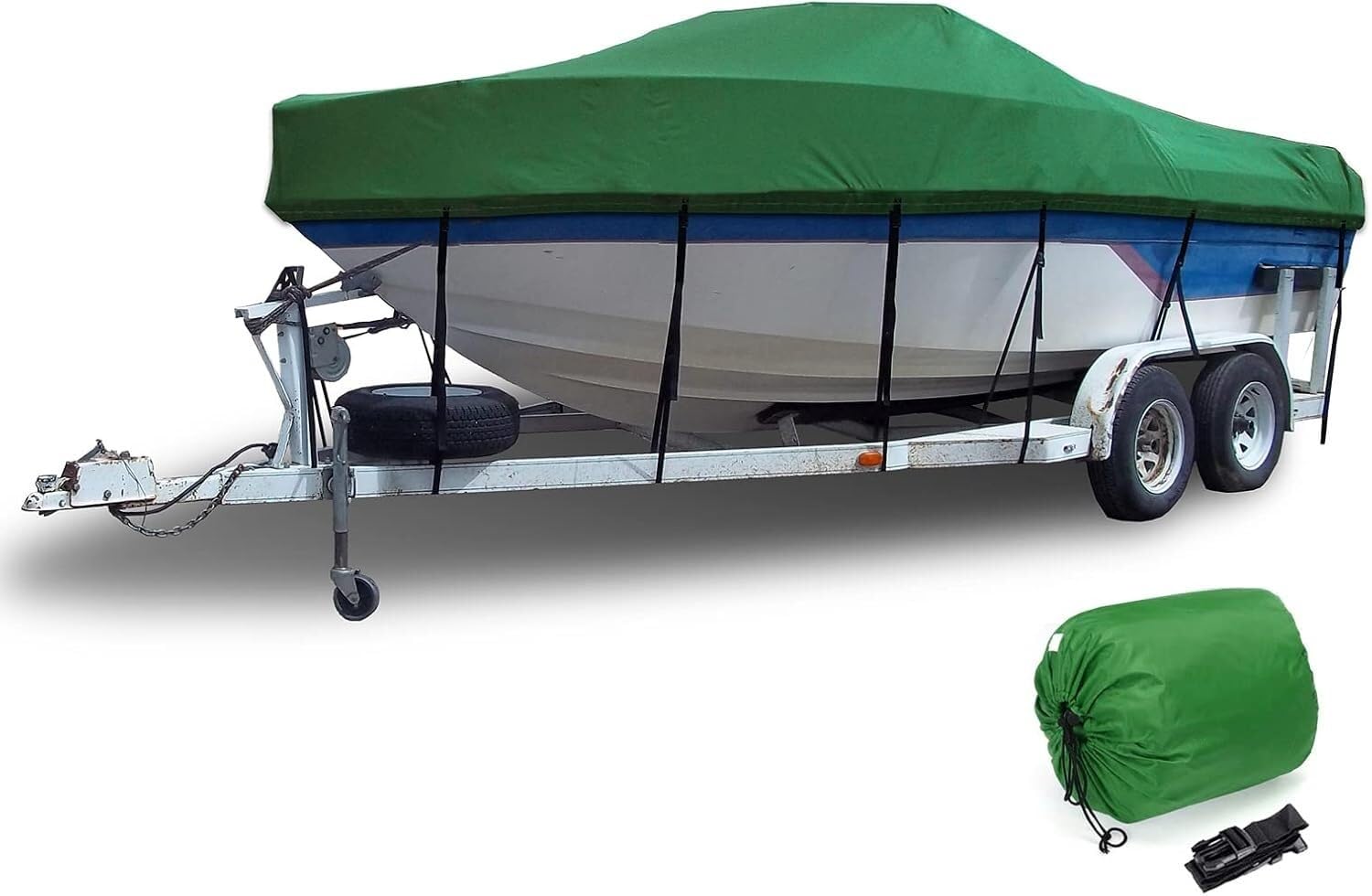 KIJyfgTR Oxford Cloth Waterproof Boat Cover Speedboat Yacht Trailer V Rainproof Boat Cover Boat Trailer Boat Cover Waterproof UV Boat Cover(11~13FT)