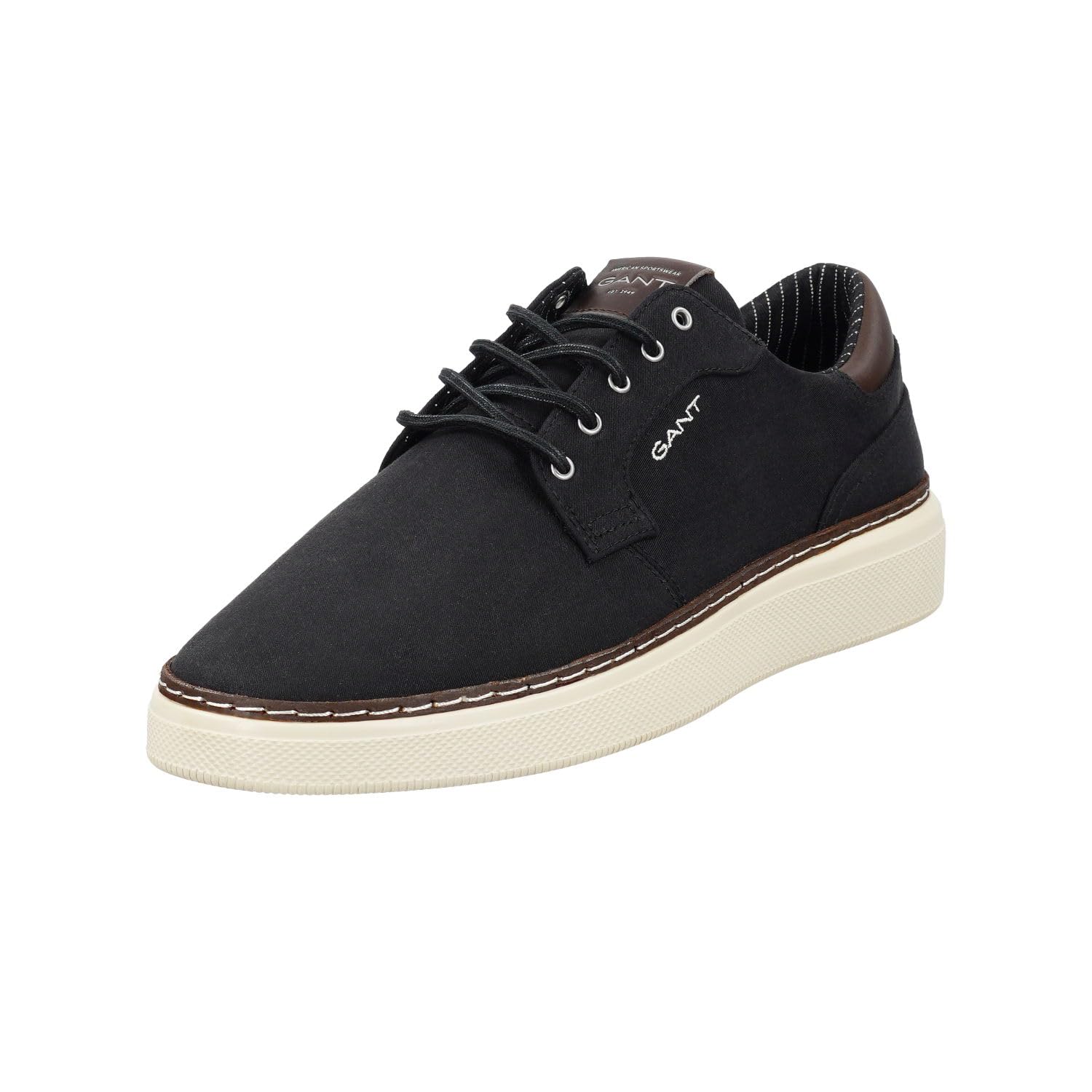 GANT Men San Prep Sneaker, Black, 9 UK
