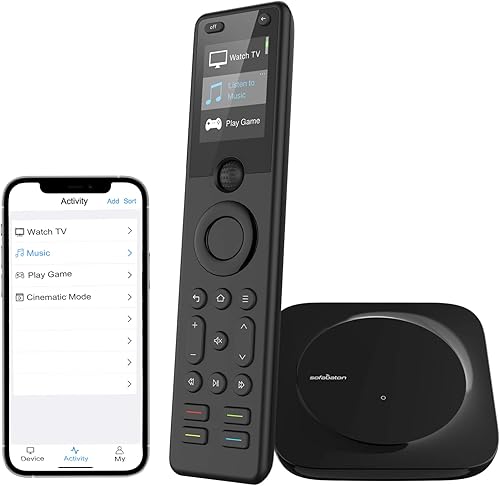 SofaBaton Control remoto universal X1 con Hub control remoto todo en uno con aplicación personalizable actividades de un solo toque compatible con