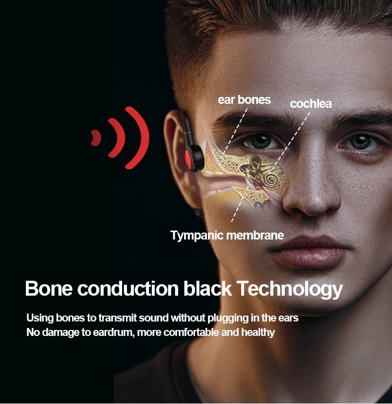 Auricular Bluetooth de conducción ósea inalámbrico para deporte miniatura 4