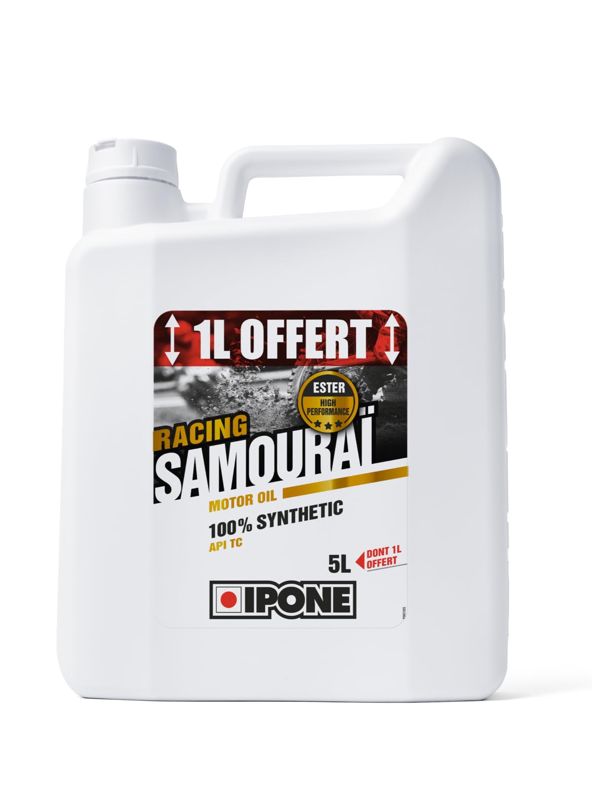 IPONE - Huile Moteur Moto 2 Temps Samouraï Racing - 100% Synthétique avec Esters & – Huile de Boîte de Vitesse Moto 2 temps - Box X-Trem – 100% Synthétique - Spéciale Compétition