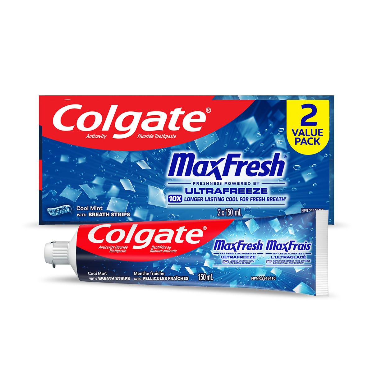 Colgate MaxFresh Charcoal Toothpaste - Fluoride Whitening Formula with Enamel Protection for a Fresh Clean Smile - Dentifrice for Daily Oral Care 150ml, 3 pack - 4