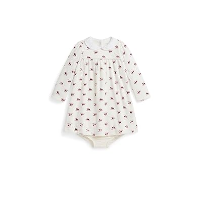 Polo Ralph Lauren Kids Elk Print Velour Dress Bloomer (Infant) Girl