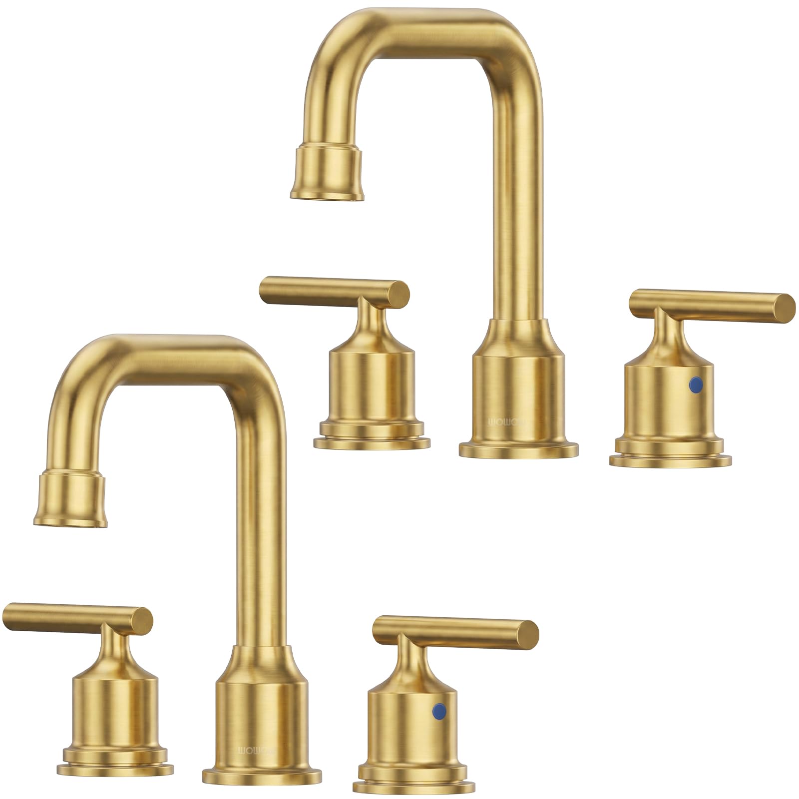 WOWOW Black Bathroom Faucet 3 Hole, Widespread Vanity Sink Faucets 8 Inch — Amazon image 17
