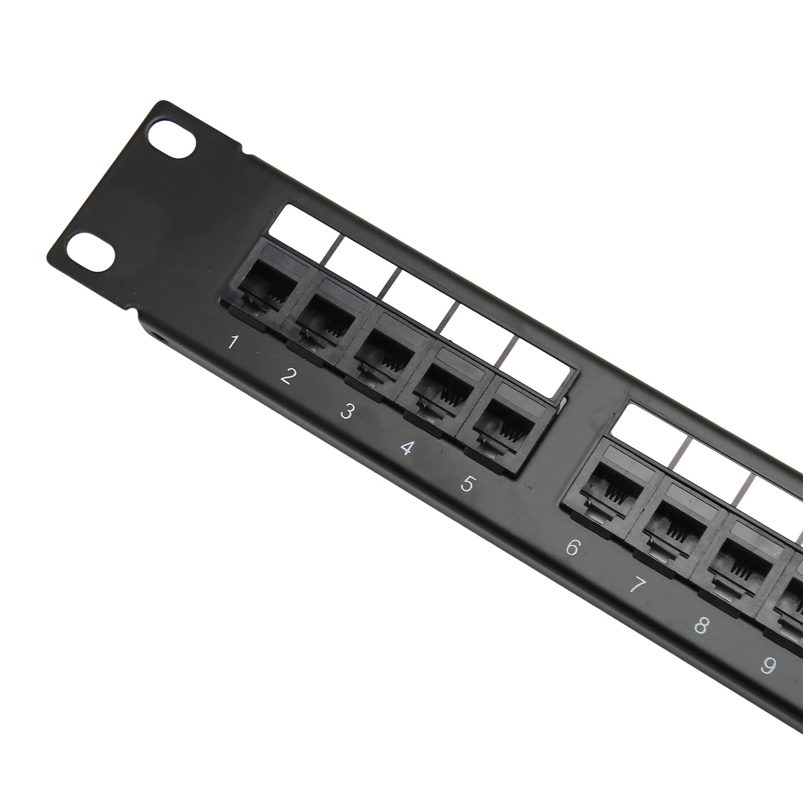 Gonetre Patch Panel Cat3 Patch Panel Rj11 Pannello patch di rete Rj11 Accoppiatore passante 25 porte Anti interferenza Pin Cat3 Patch Panel per armadio rack da 19 pollici