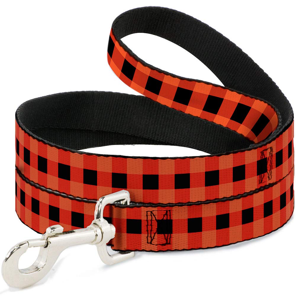 Laisse pour chien Buffalo Plaid résistante qui ne glisse pas des mains