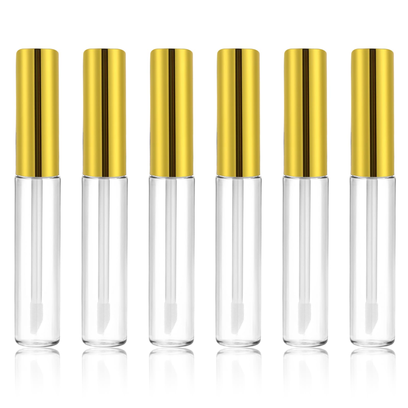 10 ml Empty Lip Gloss Tubes with Wand 6 PCS Refillable Clear Plastic Lip Balm Containers Bottles Lipstick Sample Containers for Different Samples Travel Split Charging DIY Makeup-image-29