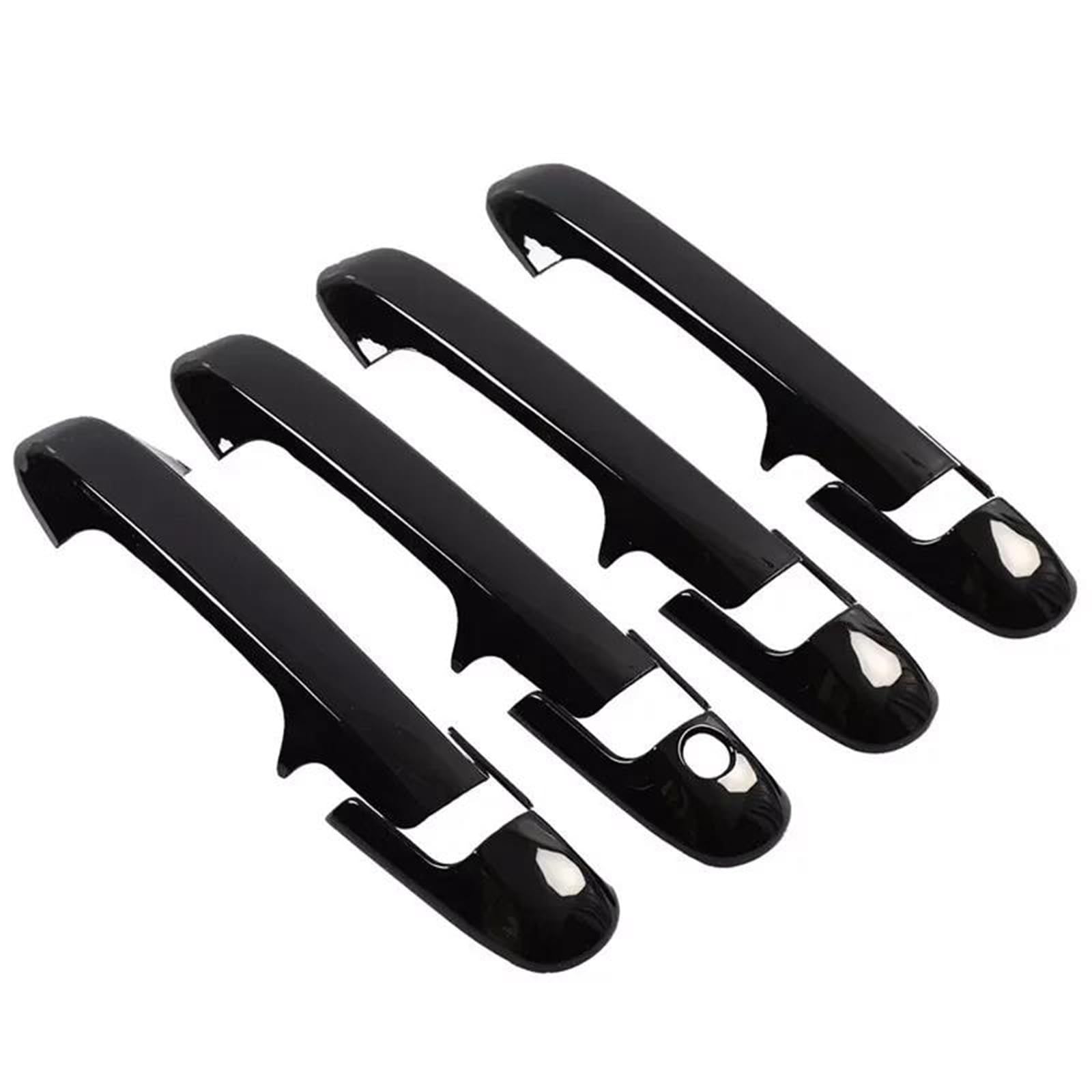 Yytemd Black Car Door Handle Cover Trim Accessories Protect Decoration For Accord 2003-2007 Chrome(Black)