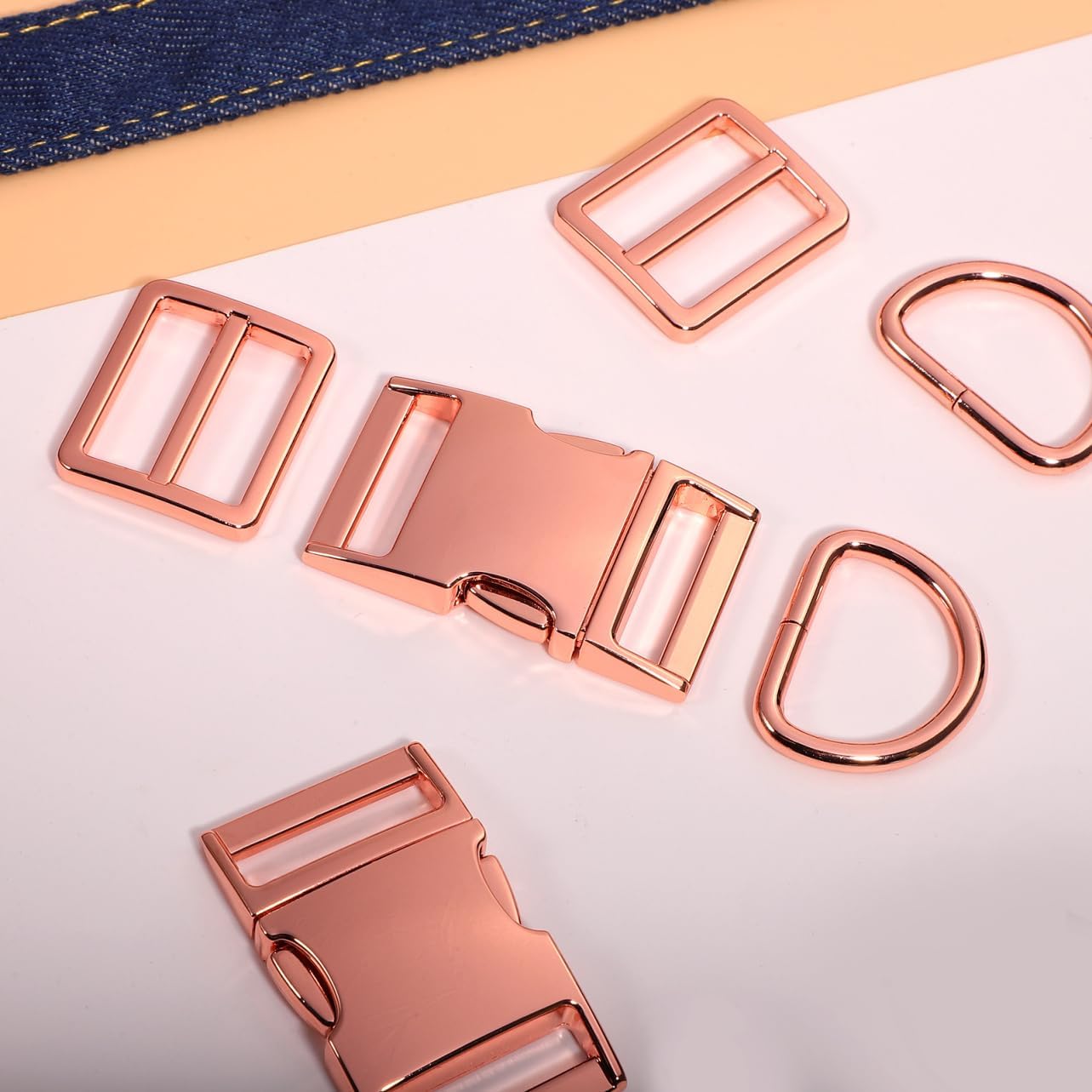 4sets Replacement Metal Buckles for Dog Collars Zinc Alloy Straps Buckle Comfortable and for Fashion Function