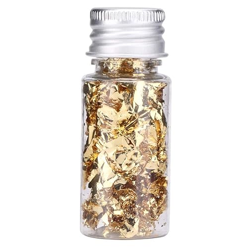 Miniatura 9 de 2 unidades de purpurina dorada, 0.35 oz (10 g) para decoración de tartas, decoración de pasteles, chispas de galletas, cupcakes, chispas para