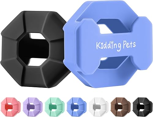 Kidding Pets Airtag - Soporte para collar de perro, paquete de 2 fundas de silicona para Airtag, ligeras y duraderas, protectoras para perros y gatos